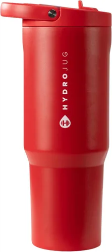 Vista 20 de HydroJug Sport - Vaso de acero inoxidable con popote, aislado al vacío, botella de agua a prueba de fugas de 20 onzas, diseño ergonómico