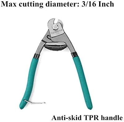 Vista 5 de Cortador de cuerda de alambre de acero de 8 pulgadas, resistente, alicates de corte de cable de cambio de freno de bicicleta interior exterior