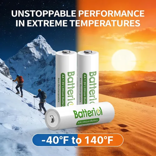 Vista 6 de Baterías de litio AA, baterías dobles A de 3000 mAh 1.5 V de larga duración para cámara Blink, linterna, timbre de video, relojes, control remoto