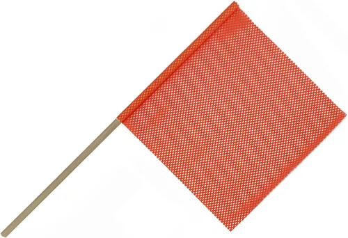 Productos de advertencia de gran tamaño, bandera de advertencia de clavija, paquete de 12 (bandera de clavija de 3/4 de pulgada de 18 pulgadas