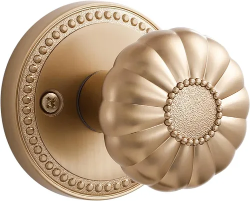 Vista 17 de Pomo de puerta de latón antiguo Pomos de puerta de paso Pomo de puerta interior para pasillo y armario, aleación de zinc 1 paquete