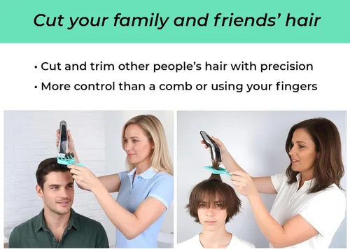 Vista 6 de La manera fácil de cortar tu propio cabello en casa Herramienta de corte de pelo de bricolaje para hombres Úselo con tus cortapelos para cortes