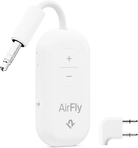 Vista 15 de AirFly Pro 2 - Adaptador Bluetooth, par de 2 AirPods o auriculares inalámbricos - Transmisor y receptor Bluetooth AUX de 0.138 in para automóviles