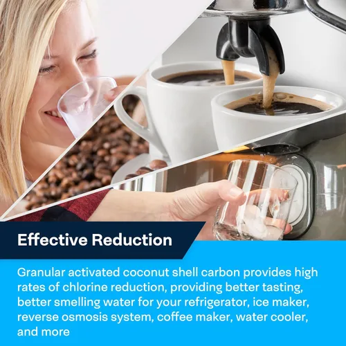 Vista 6 de SpiroPure Filtro en línea NSF Coconut Shell Filtro de agua de carbono granular con 1/4" FNPT, 2" x 10" (1 paquete)