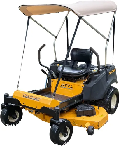 Toldo para cortacésped de giro cero. Se adapta a John Deere, Kubota, Cub Cadet, Troy-Bilt y otras marcas. Reduce el calor y el deslumbramiento con