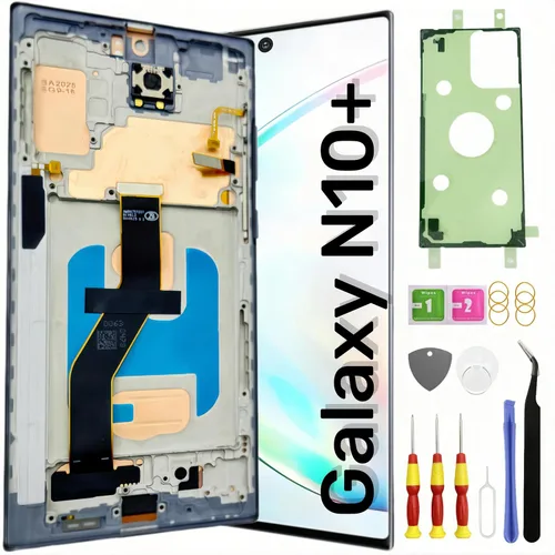 Vista 9 de TFT Galaxy Note 10 Plus Reemplazo de pantalla para Samsung Galaxy Note10 Plus Pantalla LCD táctil digitalizador Pantalla con marco delgado Kit