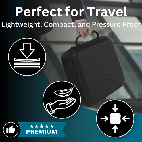 Vista 6 de Funda protectora rígida con espuma personalizable, funda rígida ligera para electrónica, cosméticos, maquillaje y más, protección EVA