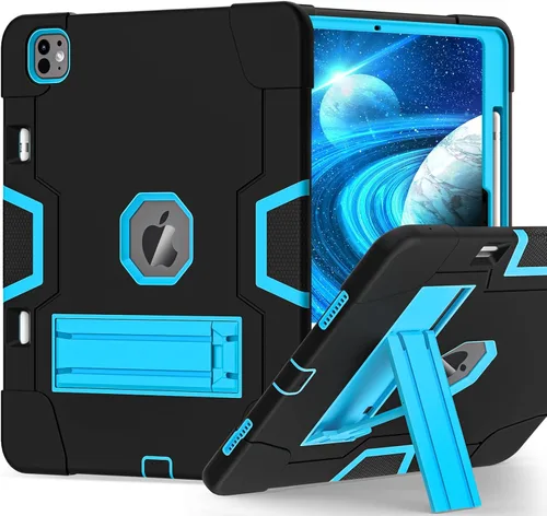 Vista 17 de TSQQST Funda para iPad Pro de 11 pulgadas Funda M4 5ª generación 2024, iPad Pro 11 Funda con soporte para lápiz + soporte, funda protectora