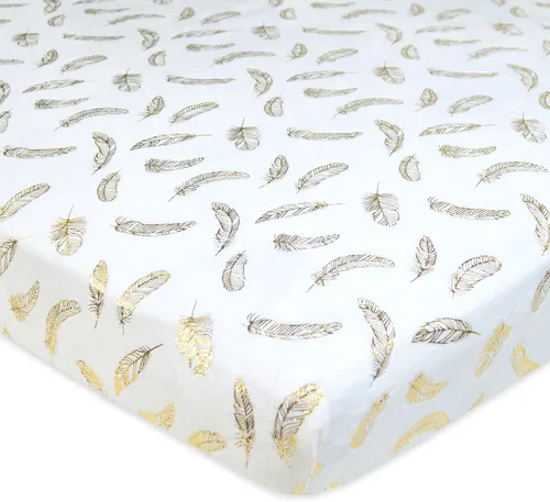 Vista 7 de TL Care Heavenly Soft - Sábana bajera ajustable de felpilla para cuna de 24 x 38 pulgadas, cálida y acogedora, color azul, para niños y niñas, se