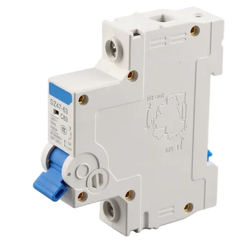 Vista 2 de Interruptor de corte del disyuntor miniatura DZ47‑63 1Pole (63A)