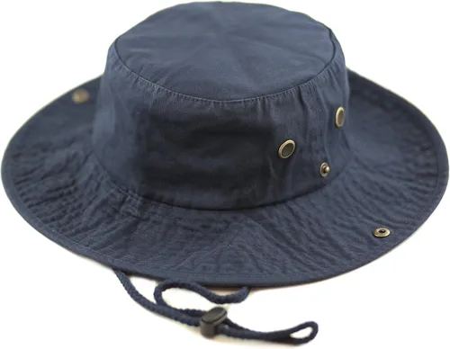 Vista 20 de The Hat Depot - Sombrero de safari, de algodón lavado a la piedra, de ala ancha, plegable, doble cara y sombrero de pesca