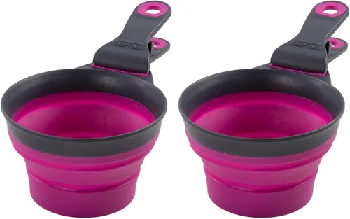Vista 23 de Dexas Popware - Klip Scoop plegable para mascotas, diseño 3 en 1, conveniente taza medidora, recogedor de alimentos y clip para bolsa, cuchara