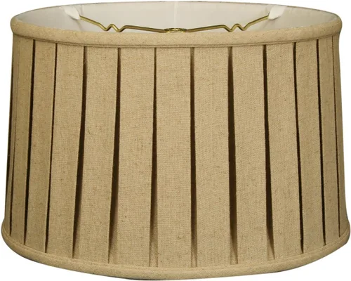 Vista 14 de Royal Designs "Shallow Drum English Box - Pantalla básica plisada para lámpara, oro antiguo, 11" x 12" x 8.5" (BS-748-12AGL)