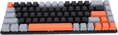 Jectse RGB Gaming Keyboard, 60 Percent Keyboard Wired Mechanical with Blue Switch, Ergonomic Computer for Laptop PC Gaming (Orange Gray Black)