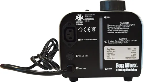 Vista 7 de Fog Worx Máquina de niebla profesional de 700 W, incluye control remoto con cable de 9 pies, control remoto inalámbrico, soporte para colgar