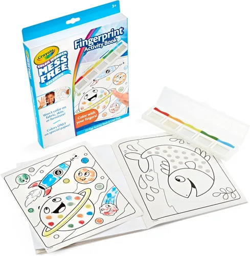 Crayola Color Wonder Juego de Actividades de Pintura con Tinta de Huellas Dactilares Sin Desorden, Alternativa de Pintura con Dedos para Niños