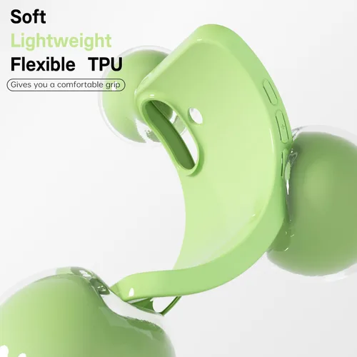 Vista 69 de Svanove para iPhone 7 Plus/ 8 Plus, funda de silicona, de goma suave brillante y gel de jey lindo, funda protectora de plástico simple y lisa