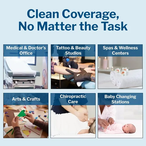 Vista 7 de McKesson Papel de mesa de examen médico [12 rollos] – Funda de mesa de cama ideal para cambiar pañales, encerar, enfermería, quiropráctico, rastreo