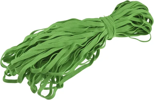 Vista 10 de MECCANIXITY Cordón elástico plano para coser de 1/4 de pulgada, 0.236 in, 33 yardas, cuerda elástica pesada para manualidades, color verde militar