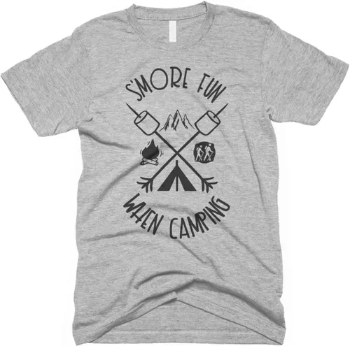 Smores Fun When Camping Tshirt Funny Smores Shirt Camping Family Shirts Funny Camping Tshirt Mens Women Kids Matching Shirts