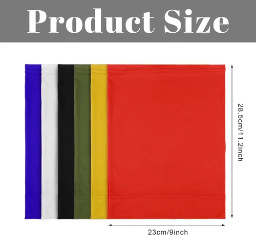 Vista 2 de SATINIOR 6 bandas de rastas para dormir, gorro de ducha para hombres, unisex, de elastano, para cabeza larga, diadema de tubo de cabeza de terror