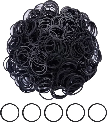Vista 5 de AMUU bandas de goma pequeñas mini bandas elásticas 1200pcs para suministros de oficina escuela hogar