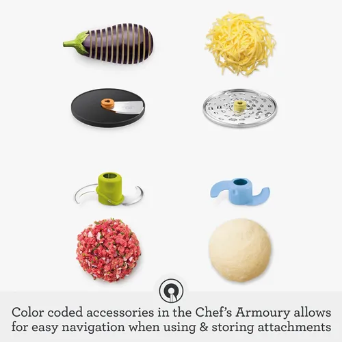 Vista 5 de Breville BFP610 Sous Chef - Procesador de alimentos de 9 tazas, pequeño, acero inoxidable cepillado