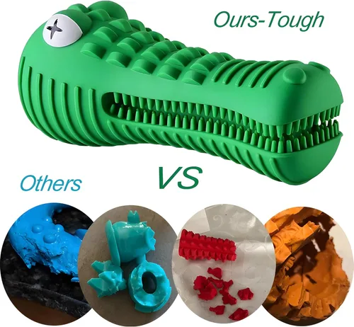 Vista 5 de Juguetes para perros para masticadores agresivos, juguetes masticables para masticadores agresivos, cuidado dental para limpieza de dientes
