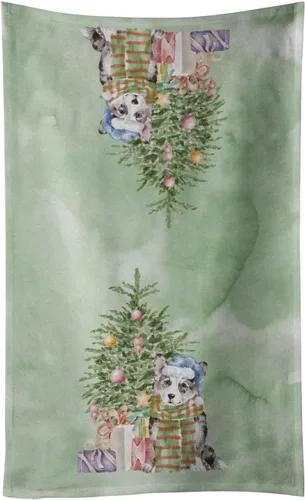 Vista 25 de Caroline's Treasures Toalla de cocina Christmas English Bulldog #2, 15 X 28, multicolor