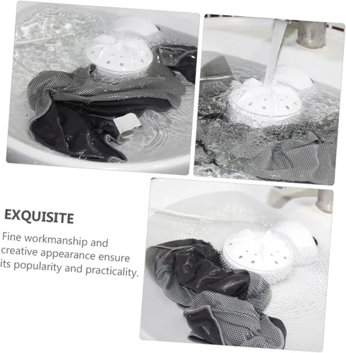 Vista 8 de KOMBIUDA Portable Mini Ultrasonic Washer with USB Remote High-Speed Rotation Washing Machine for Travel Hand-wash Simulation for Delicates Automatic