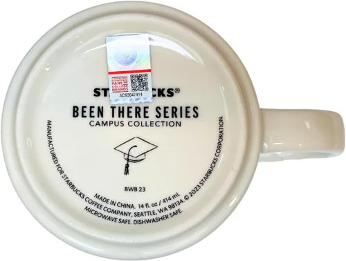 Vista 3 de Starbucks Been There Series Campus Collection Clemson University - Taza de café de cerámica, 14 onzas