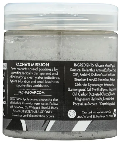 Vista 2 de Pacha Soap Exfoliante de jabón batido de menta y limón, 8 onzas