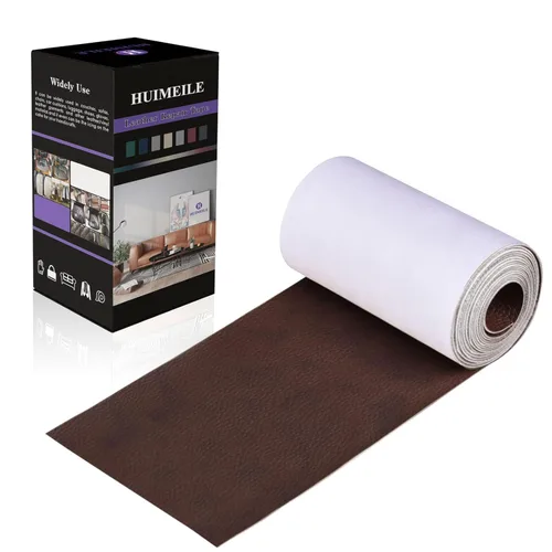 Vista 60 de Cinta de parche de reparación de cuero de 4 x 60 pulgadas, cinta autoadhesiva fuerte para muebles, sofás, sillones, asientos de automóvil, armarios