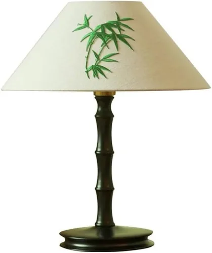 Lamp for Desk Chinese Style Solid Wood Zen Study Room Atmosphere Lamp Master Bedroom Bedside Retro Table Lamp Desk Lamps for Home Office