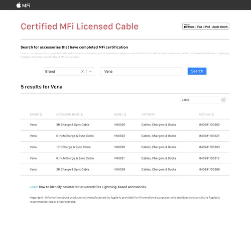 Vista 9 de Vena - Cable USB C a Lightning de 10 pies (certificado Apple MFI) 18 W de carga rápida de nailon trenzado Apple cargador compatible con iPhone