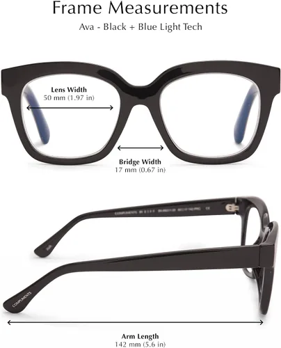 Vista 3 de DIFF Ava Cream Tortoise Reading Glasses Blue Light Blocking Oversized Readers Lightweight Designer Blue Blockers