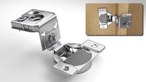 Vista 13 de Berta Paquete de 2, bisagras de gabinete de marco de cara de cierre suave de 1-1/2 pulgadas, bisagras de gabinete de 105 grados, 6 vías, ajuste de 3