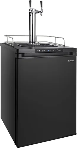Kegco K309B-2 doble grifo digital negro Kegerator