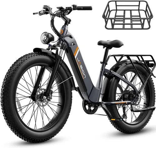 Jasion Thunder/PRO/ST Electric Bike,2000W/1800W Peak Ebikes for Adults,26''Fat Tire Best Ebike for Men,90/80 Miles with 1040Wh/864Wh
