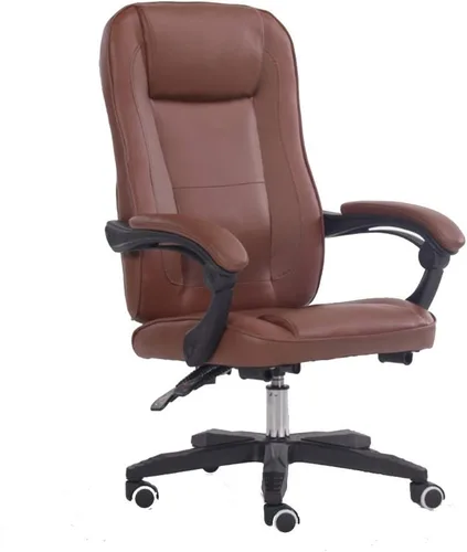 Vista 12 de Leather Desk Gaming Chair with Waist Massage Adjustable Height Reclining Ergonomic Racing Office Chair for Study Office,Black