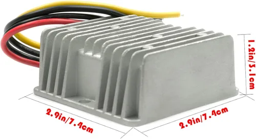 Vista 5 de Regulador de convertidor de voltaje CC 36V 48V reductor de voltaje a 12V 10A 120W, reductor de voltaje impermeable, módulo de fuente de alimentación