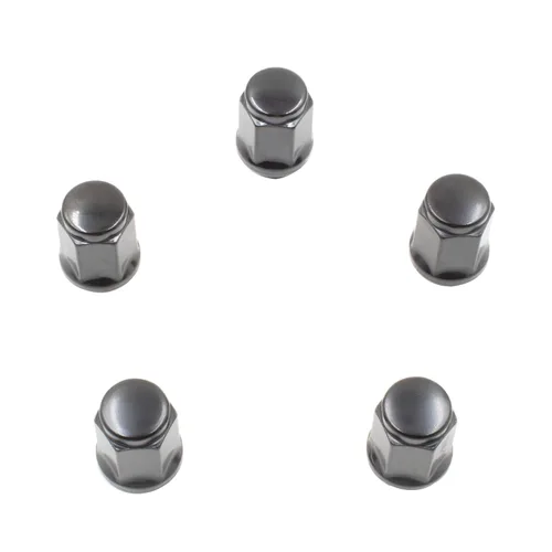 Vista 7 de Juego de 20 tuercas de llanta, extremo cerrado, tuerca de seguridad tipo bellota, asiento cónico largo de 1.38 pulgadas, tuerca hexagonal