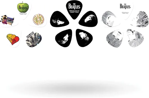 Vista 3 de D'Addario Púas de Guitarra de Los Beatles - Púas Coleccionales de Guitarra de Los Beatles - Álbumes - Medianas