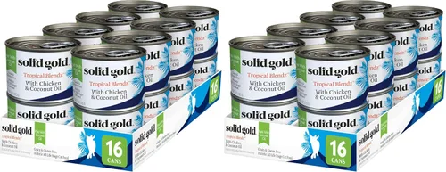 Vista 42 de Solid Gold comida húmeda para gatos desmenuzada con salsa - Alimento enlatado para gatos hecho con atún real - Sin granos de los Cinco Océanos