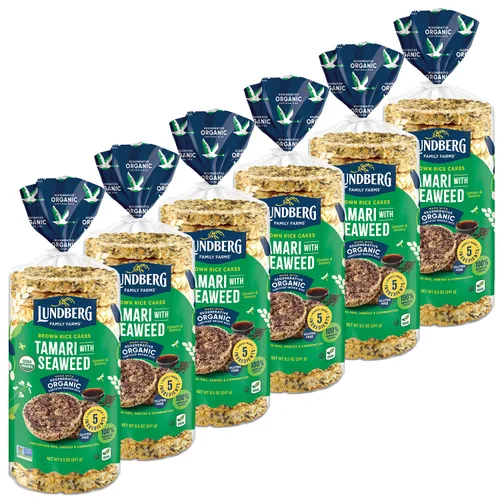 Vista 19 de Lundberg Tortas de arroz integral orgánico sin gluten ligeramente saladas- 8.5 oz
