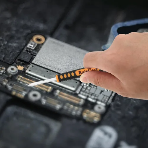 Vista 9 de OriGlam Juego de 6 piezas de spudger de metal de doble extremo, Spudger profesional de apertura de palanca, kit de herramientas de reparación