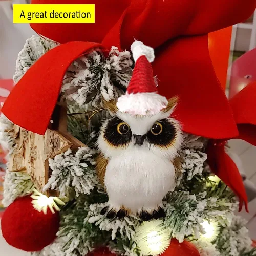 Vista 4 de ANIAC Sombreros de hámster de Navidad, disfraz de conejillo de indias, mini sombrero de Santa para gatito, chinchilla, conejo, erizo, hurón
