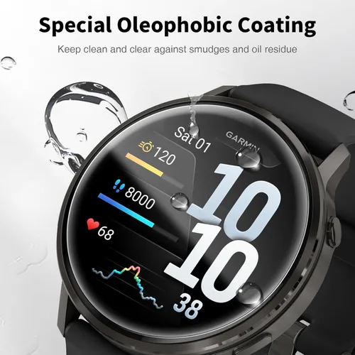 Vista 3 de LK 6 unidades para Garmin Venu 3 Protector de pantalla 45mm - Protector de pantalla de TPU suave autorreparable, antiarañazos para Garmin Venu 3