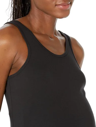 Vista 4 de Tienda Essentials Camiseta sin mangas de maternidad para mujer, paquete de 2