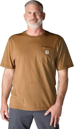 Vista 18 de Carhartt Camiseta con bolsillo Iconic K87 para hombre Gris (Carbon Heather)